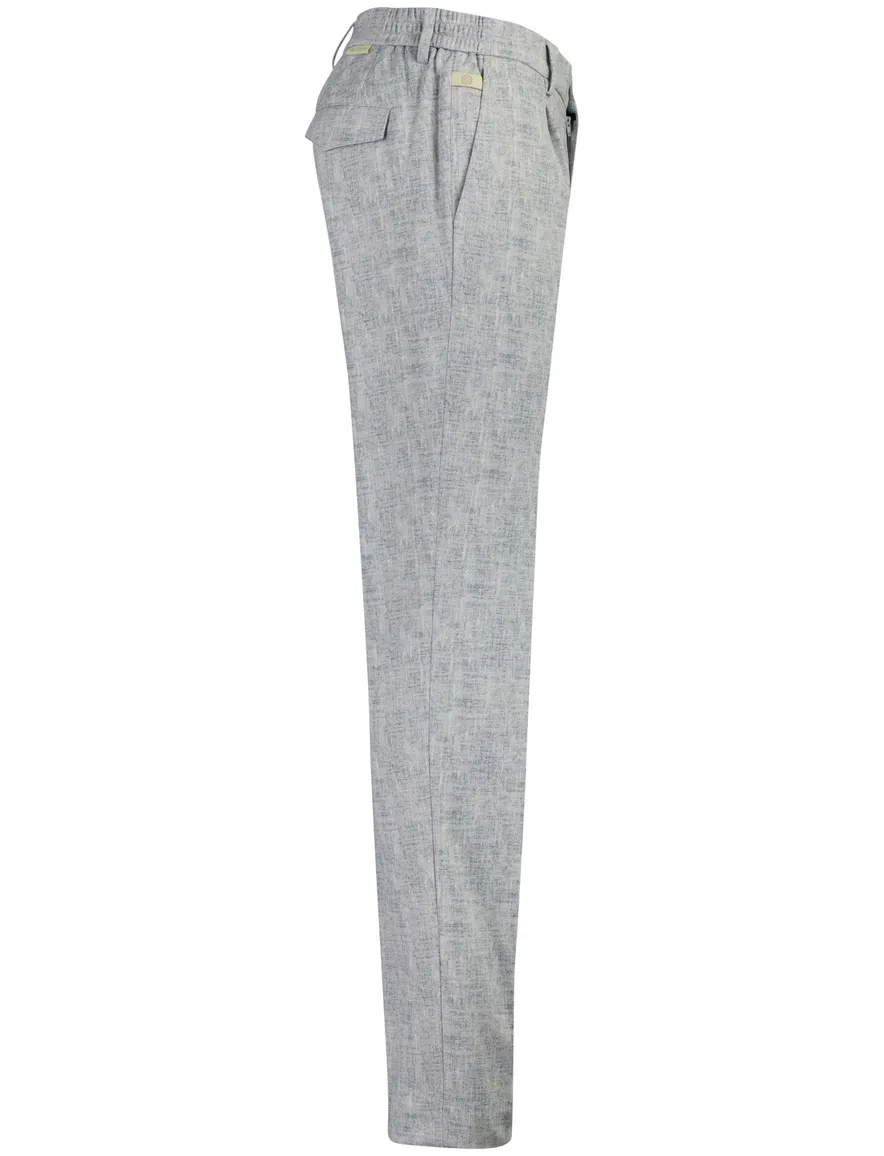 Blue Industry chino blauw gemeleerd
