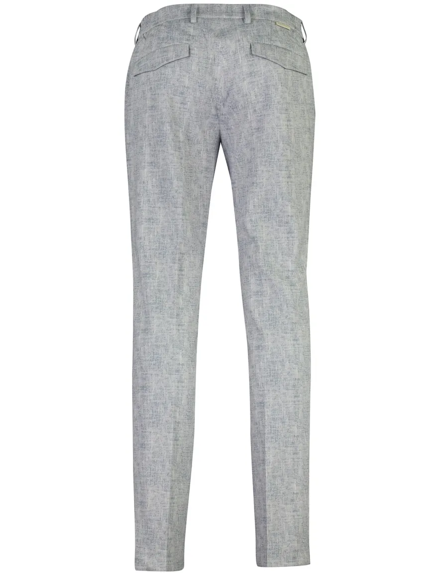 blauw gemeleerde chino Blue Industry Steven