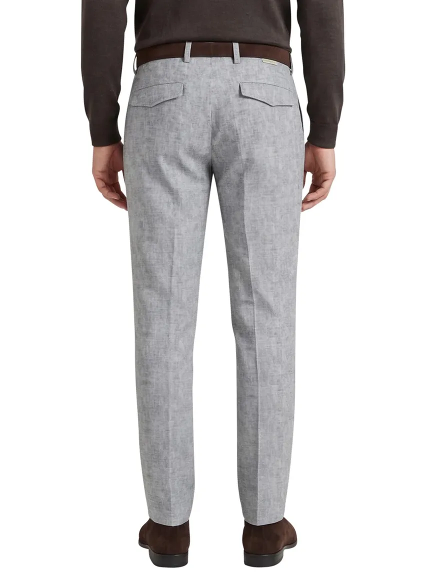 blauw gemeleerde chino Blue Industry Steven