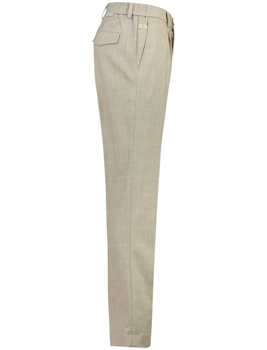 Beige pantalon bandplooi Blue Industry