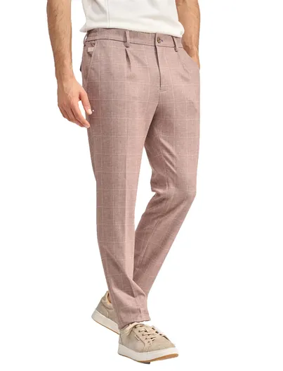 Blue Industry Roze pantalon bandplooi Blue Industry
