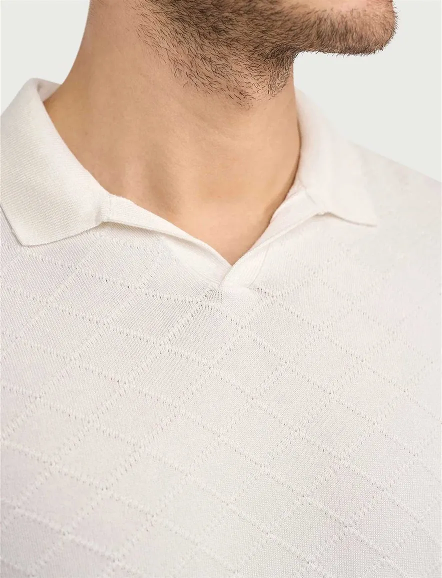 Blue Industry polo ecru