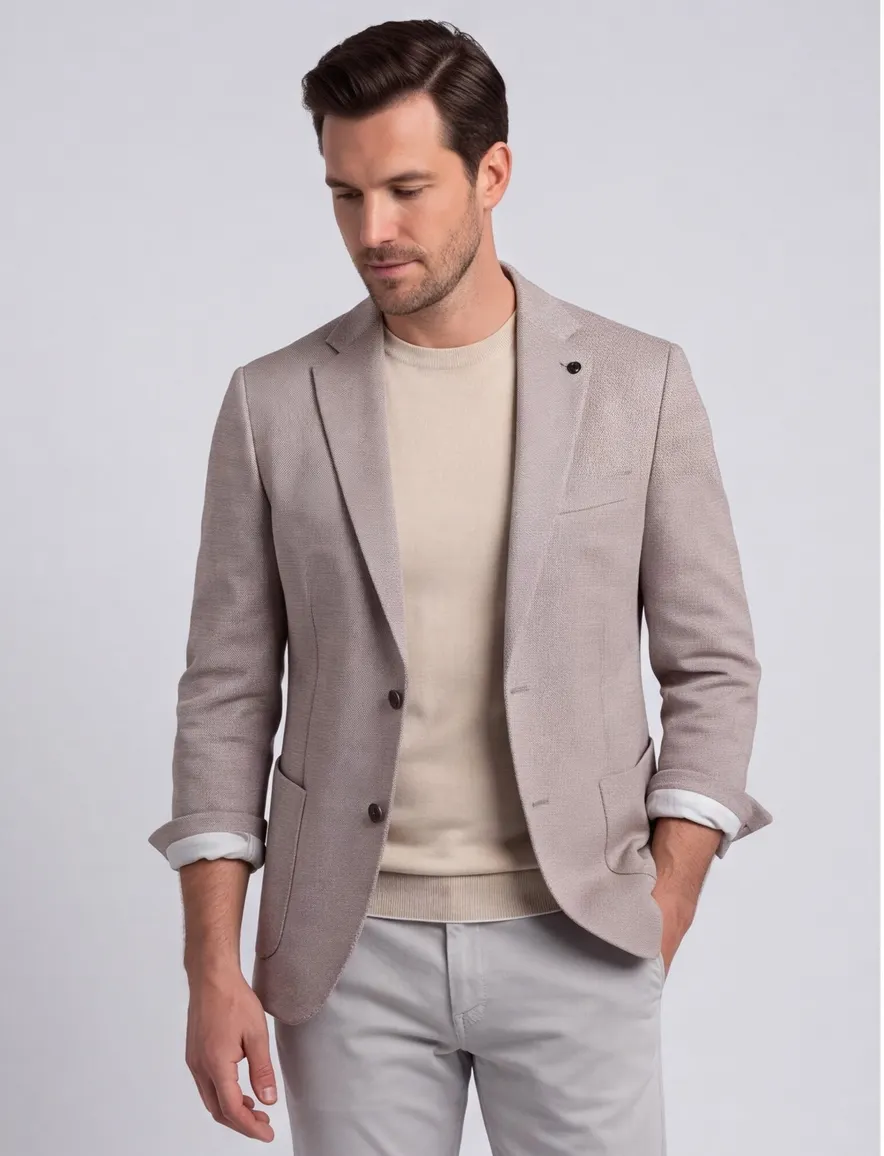 Colbert Regular Fit Roy Robson bruin gebreid