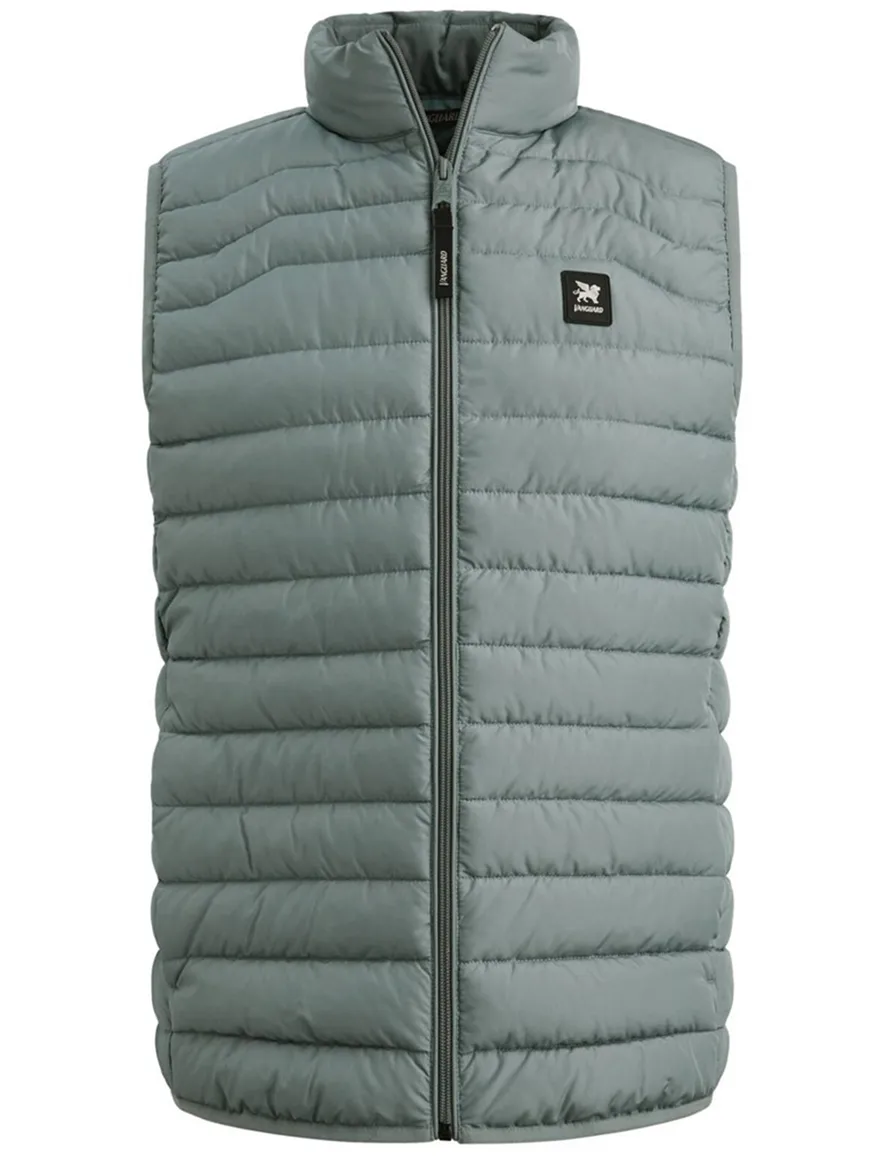 Vanguard bodywarmer groen effen gewatteerd