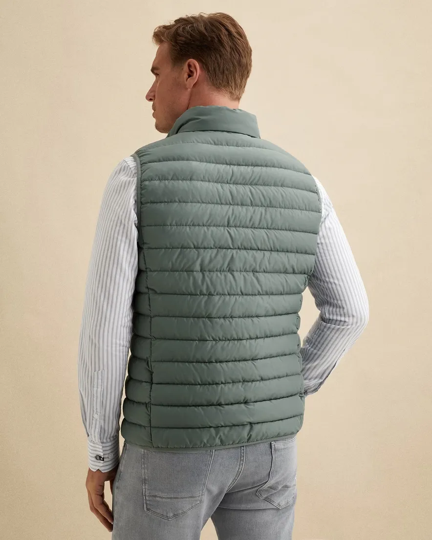 Vanguard bodywarmer groen effen gewatteerd