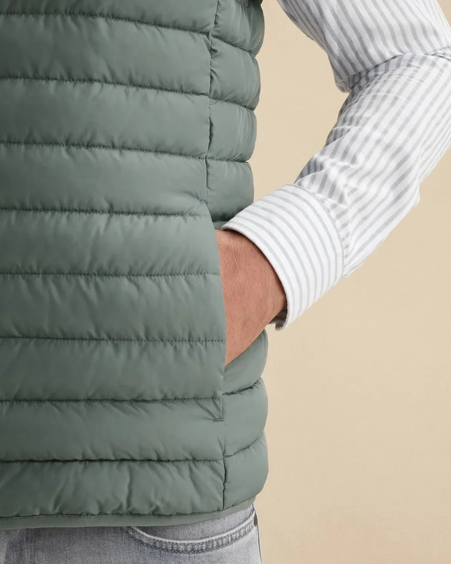 Vanguard bodywarmer groen effen gewatteerd