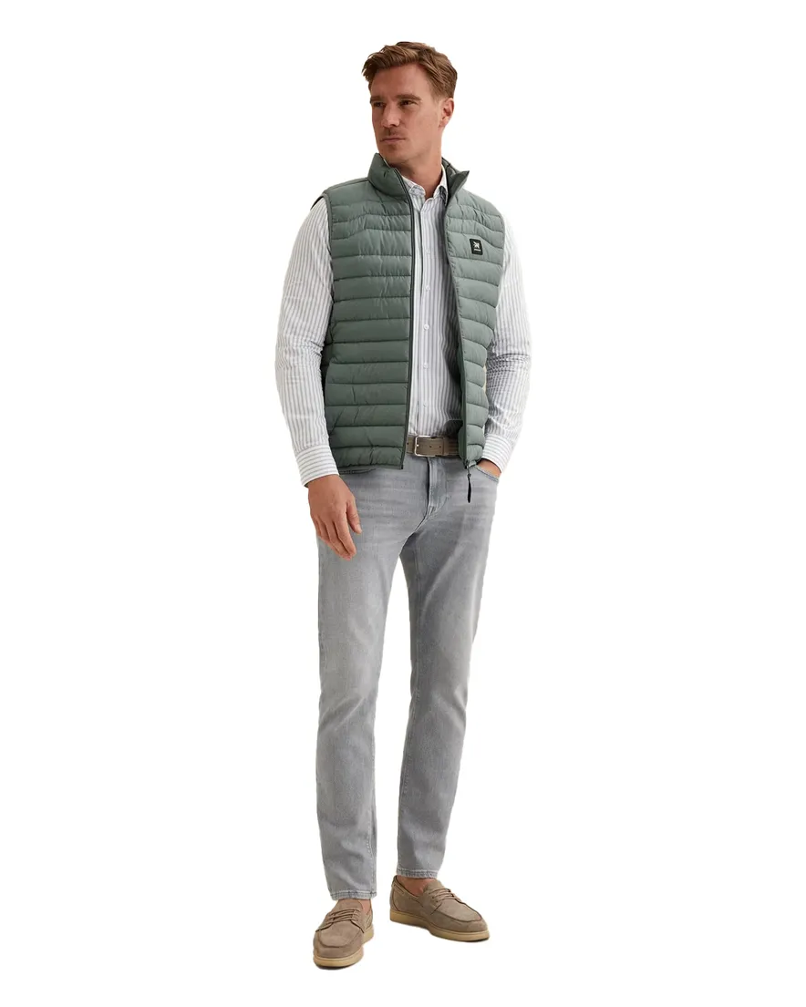 Vanguard bodywarmer groen effen gewatteerd