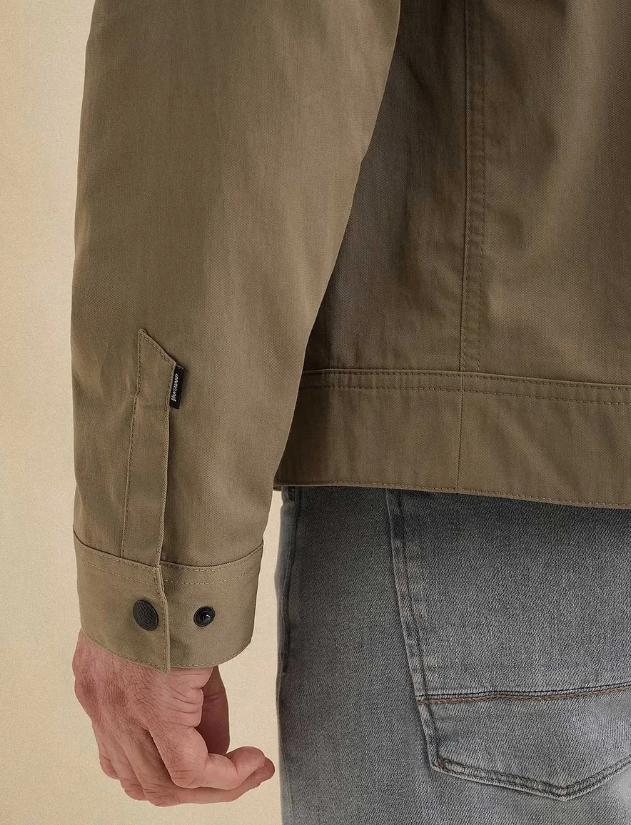 Vanguard tussenjas beige effen normale fit