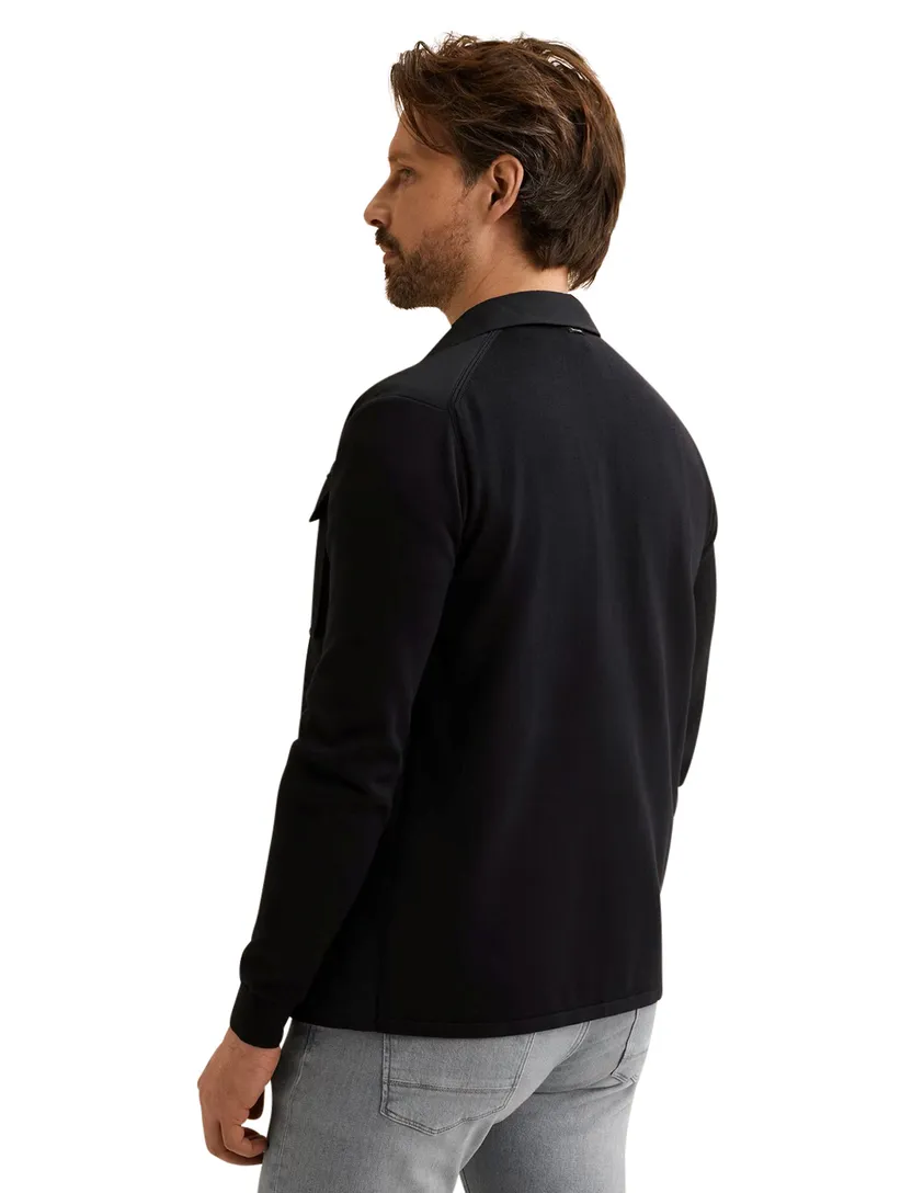 Navy overshirt Vanguard dubbele borstzak normale fit