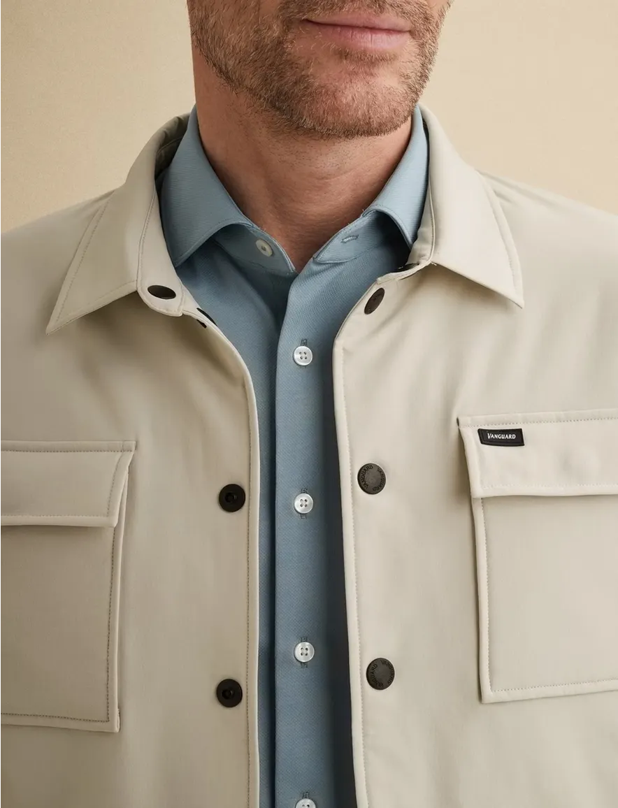 Vanguard Overshirt Beige steekzakken