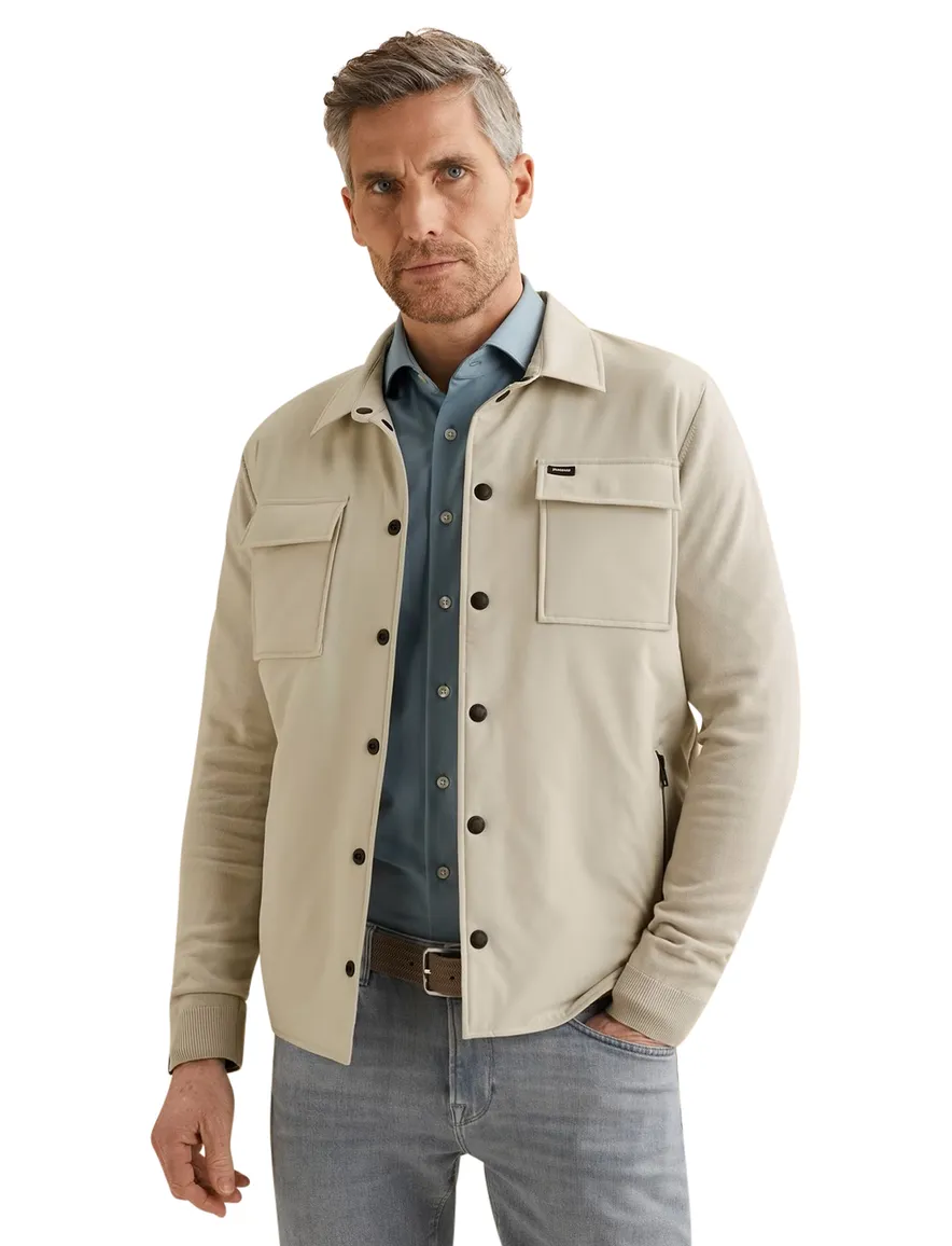 Vanguard Overshirt beige steekzakken