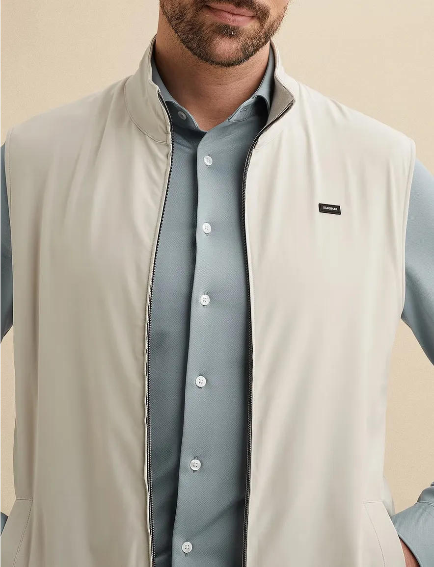 Vanguard bodywarmer creme normale fit