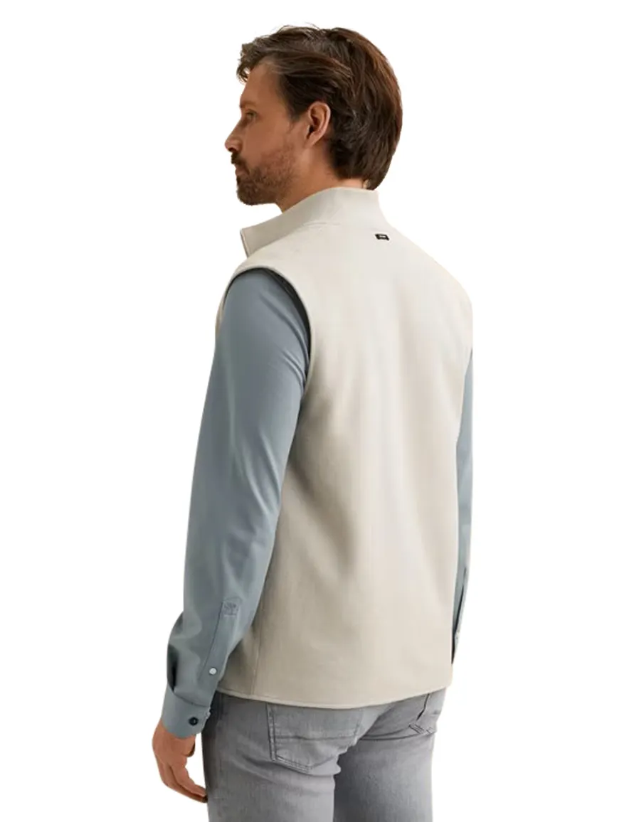 Vanguard Bodywarmer beige reversible gebreid