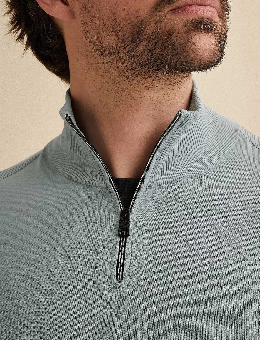 Vanguard Half zip trui blauw