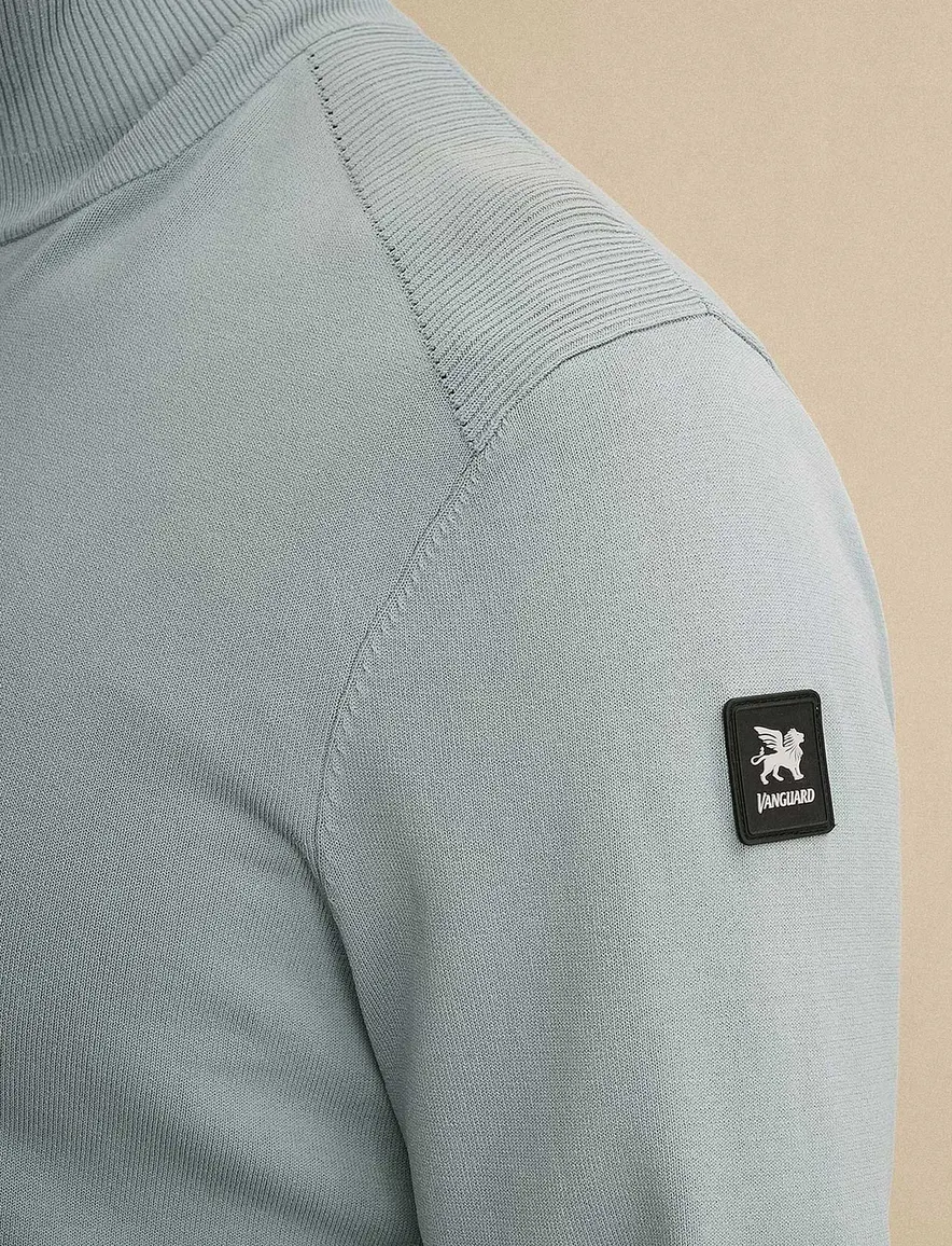 Vanguard Half zip trui blauw