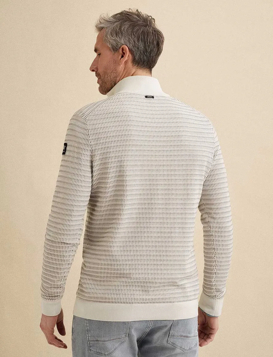 Vanguard Half zip gebroken wit