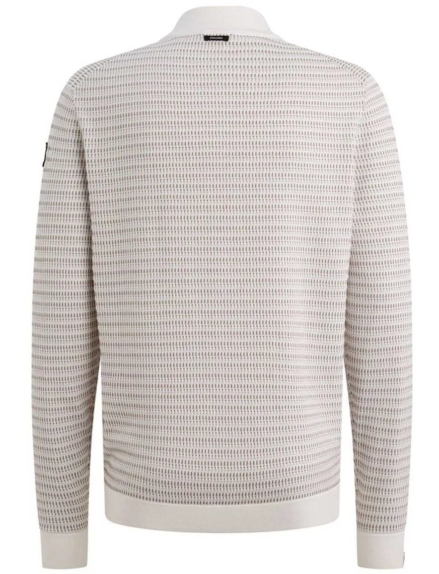 Vanguard Half zip gebroken wit