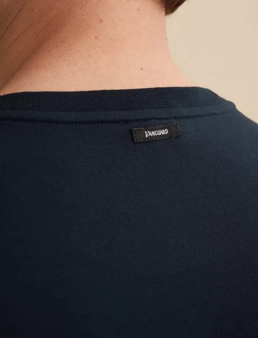 T-shirt Vanguard donkerblauw regular fit