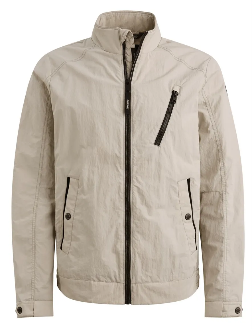 Vanguard Jas Beige zwarte rits waterafstotend