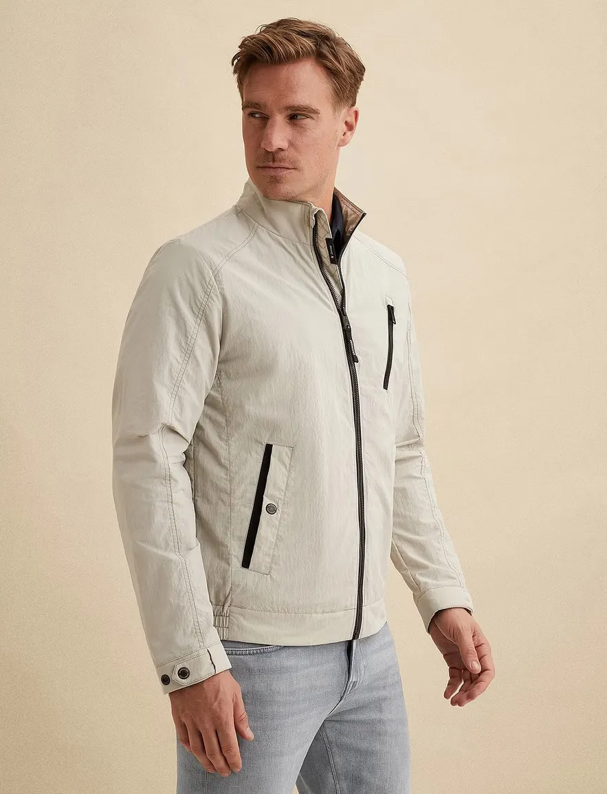 Vanguard Jas Beige zwarte rits waterafstotend