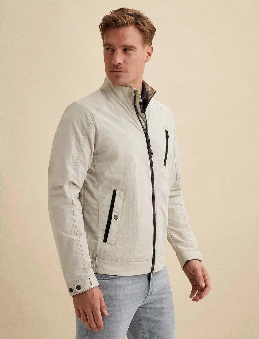 Vanguard Jas Beige zwarte rits waterafstotend