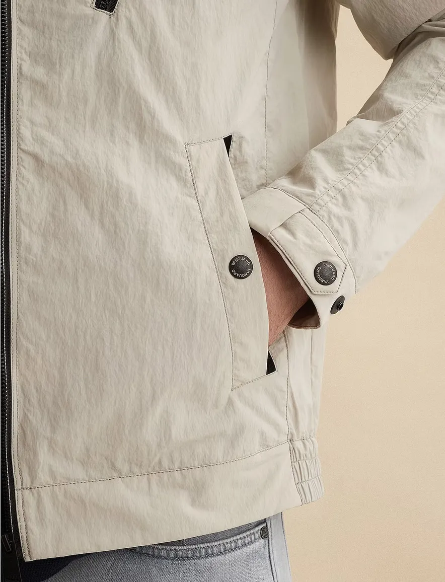 Vanguard Jas Beige zwarte rits waterafstotend