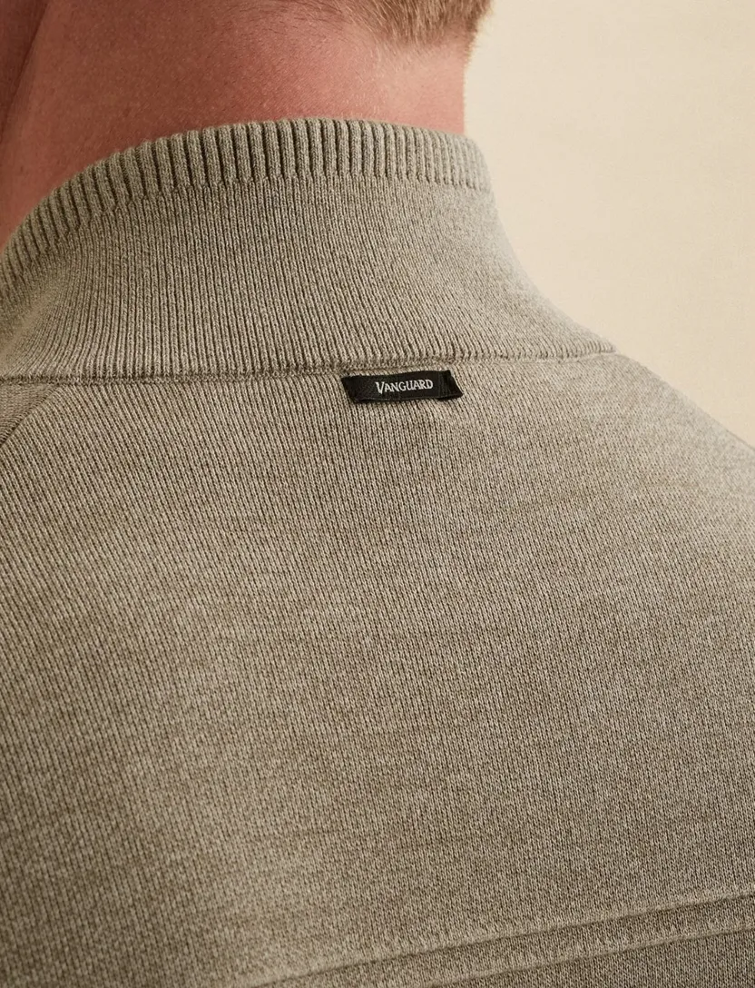 Vest Vanguard beige gemeleerd normale fit