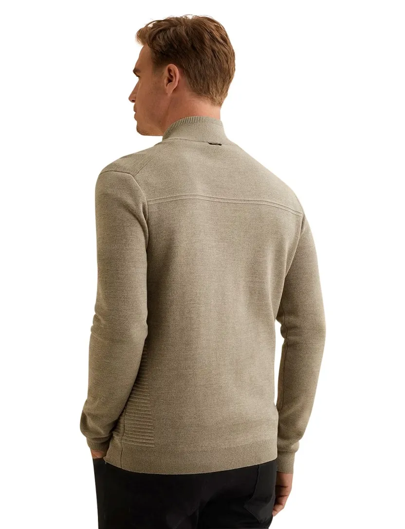Vest Vanguard beige gemeleerd normale fit