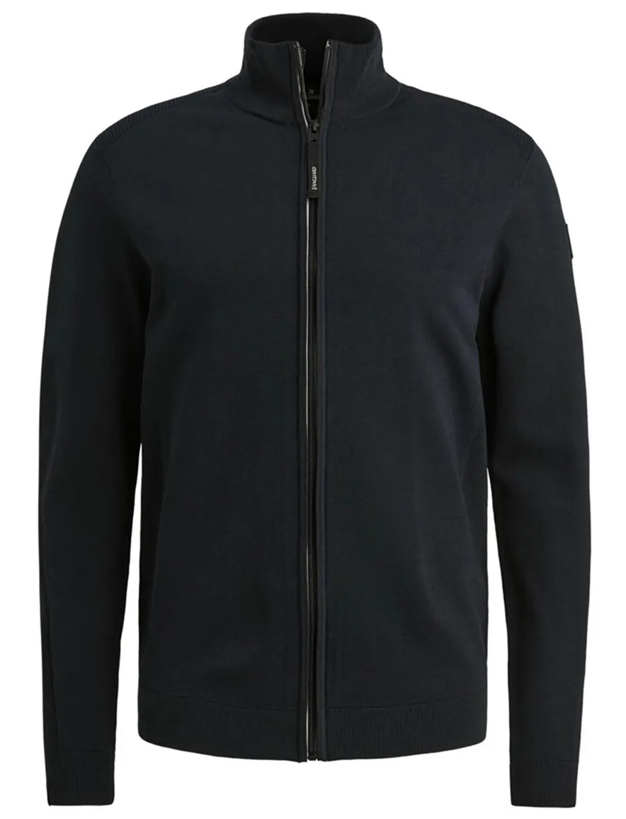 Vanguard vest donkerblauw gebreid