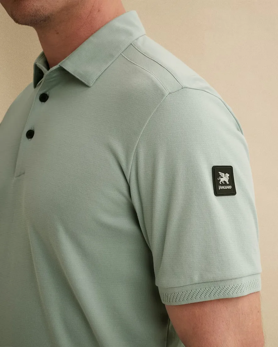 Vanguard poloshirt groen 3 knopen