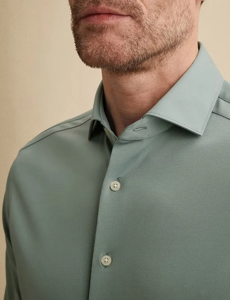 Vanguard Oxford Overhemd Blauw Jersey