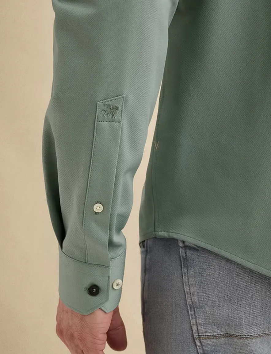 Vanguard Oxford Overhemd Blauw Jersey