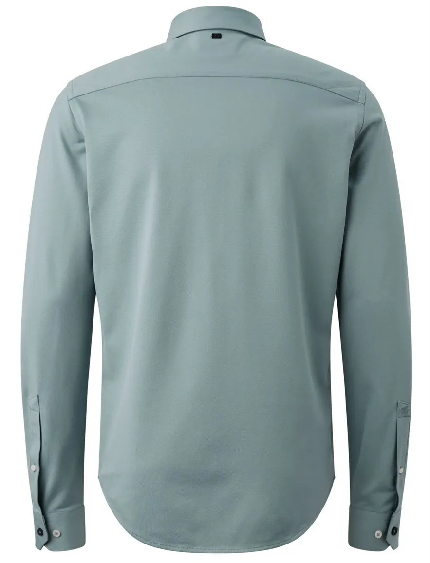 Vanguard Oxford Overhemd Blauw Jersey