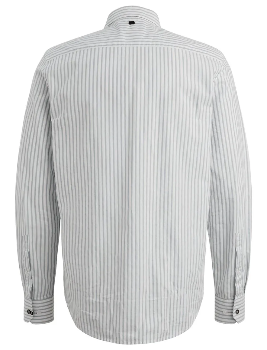 Overhemd gestreept Vanguard blauw wit