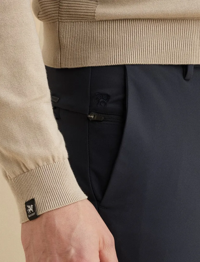 Chino Vanguard V12 stretch donkerblauw
