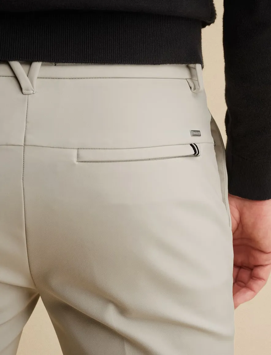 Vanguard V12 chino beige effen normale fit
