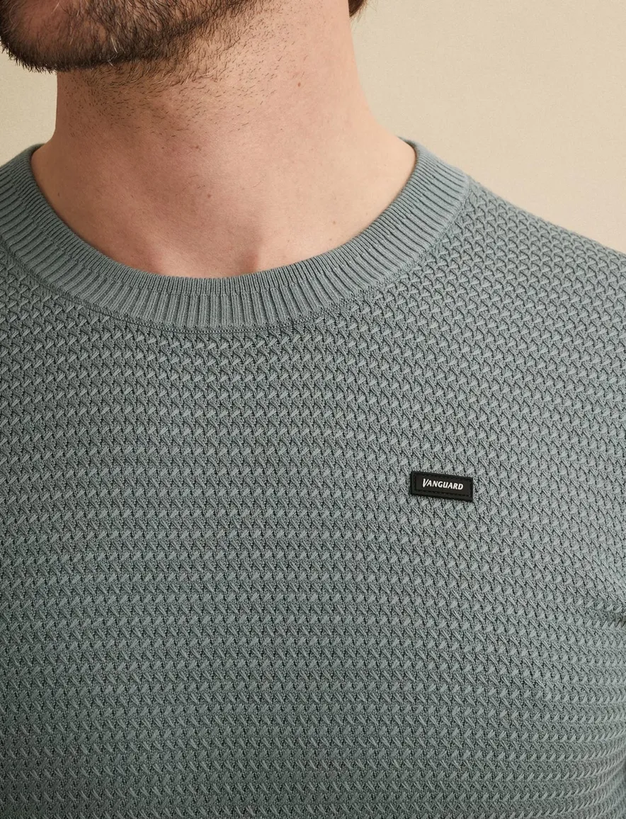 Vanguard t-shirt blauw ronde hals