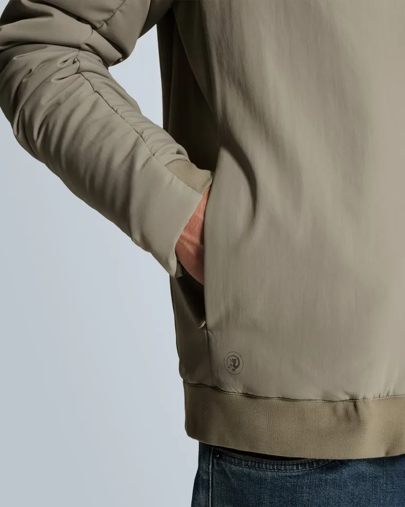 Beige Cast Iron bomberjack waterafstotend