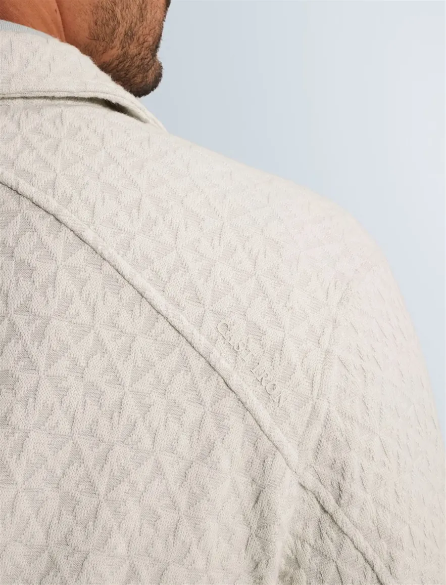 Cast Iron overshirt creme regular fit