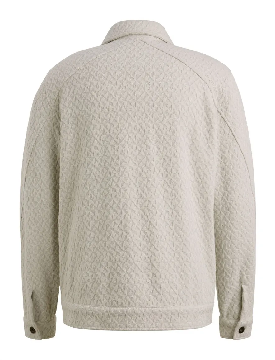 Cast Iron overshirt creme regular fit