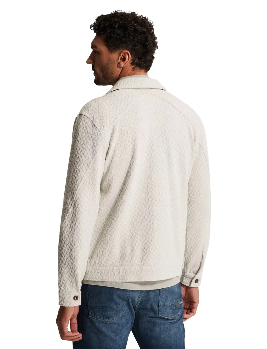 Cast Iron overshirt creme regular fit
