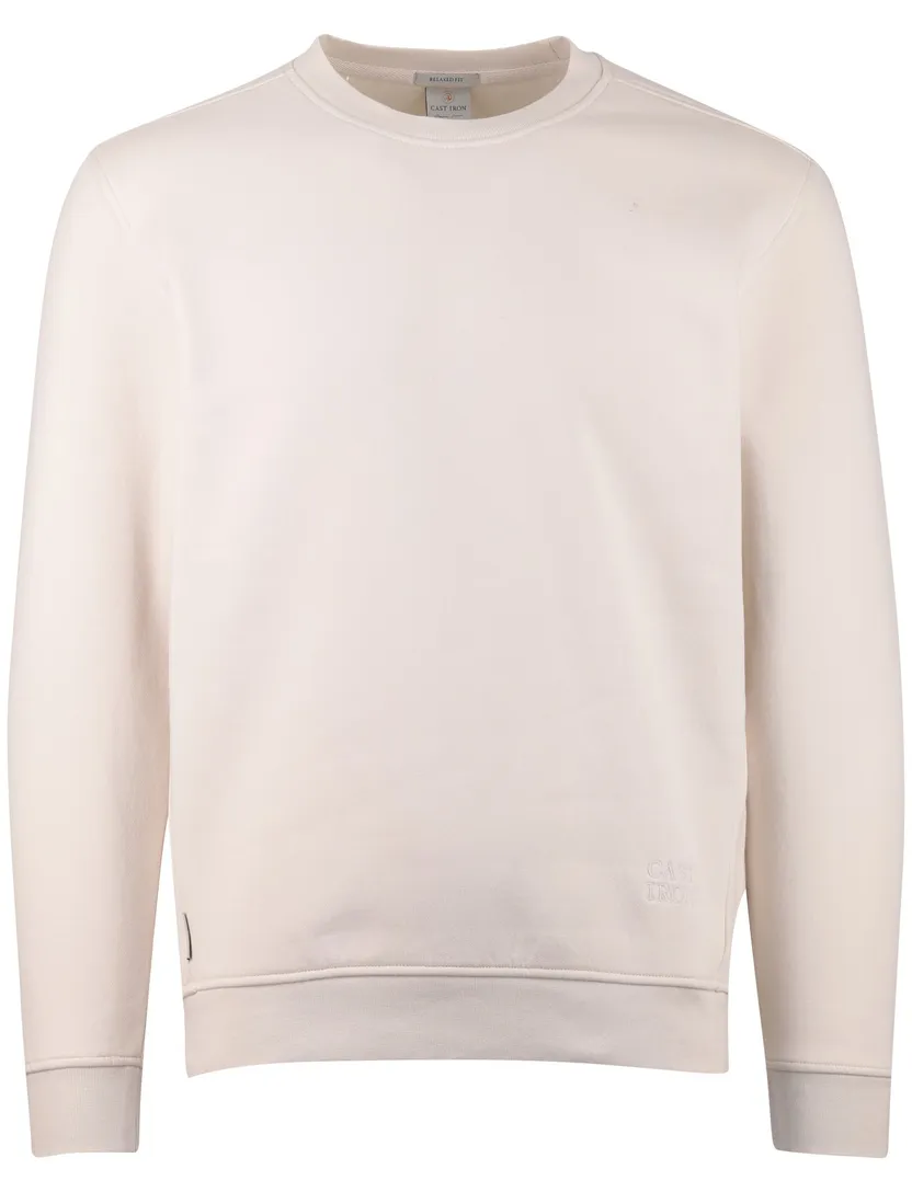 sweater Cast Iron beige backprint normale fit
