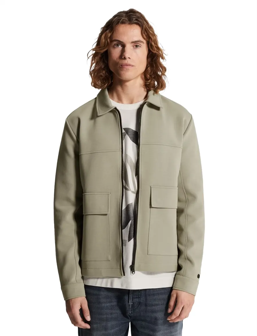 Cast Iron vest groen regular fit