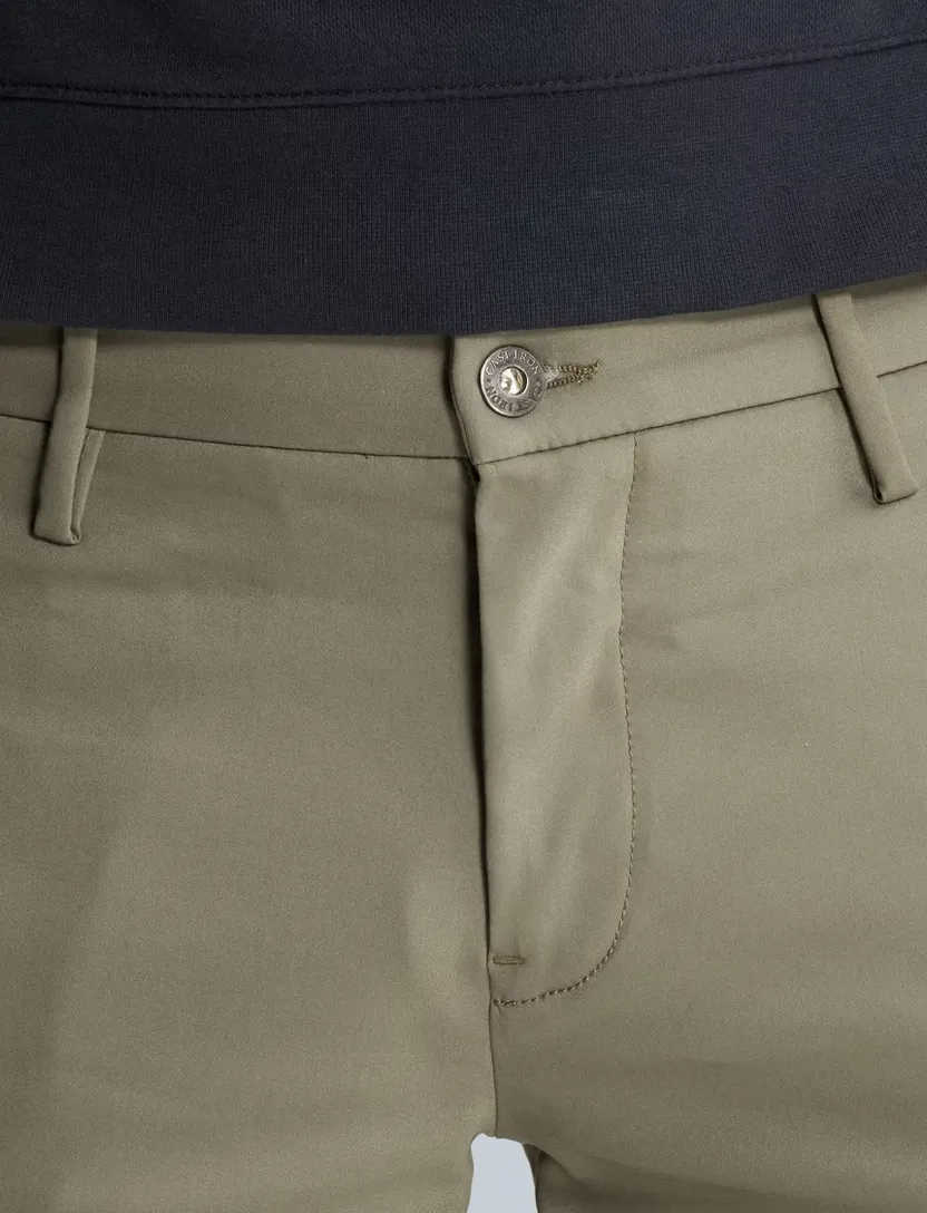 katoenen donkergroen pantalon chino Cast Iron Cylas