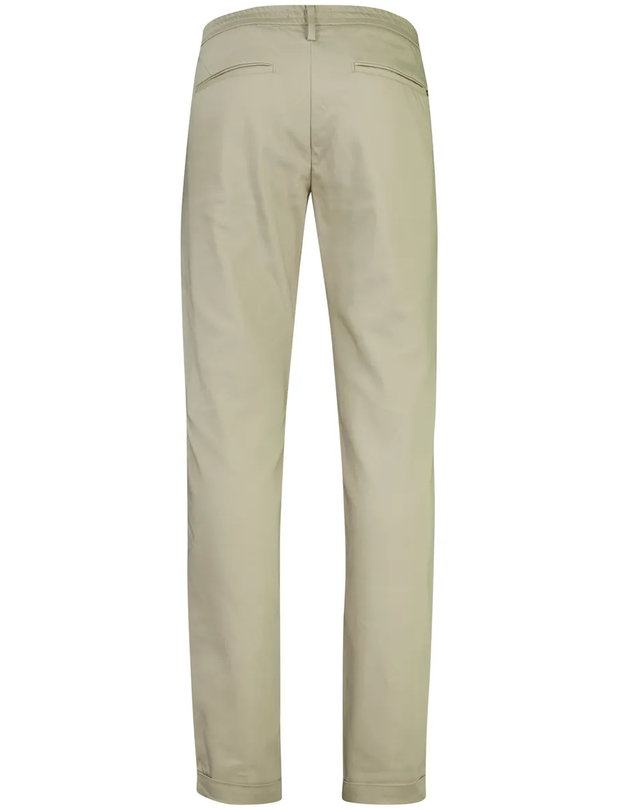 pantalon chino Cast Iron Cylas beige katoen