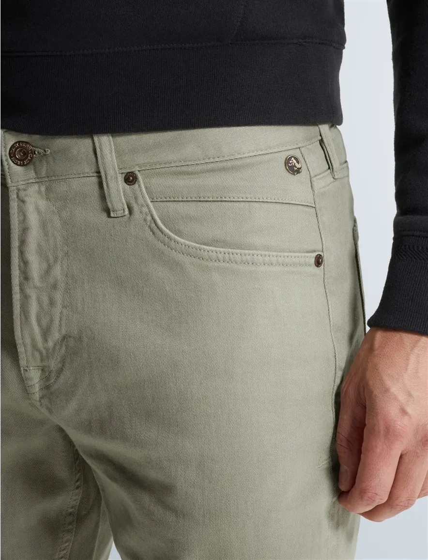 Groene jeans Cast Iron denim regular fit Valver