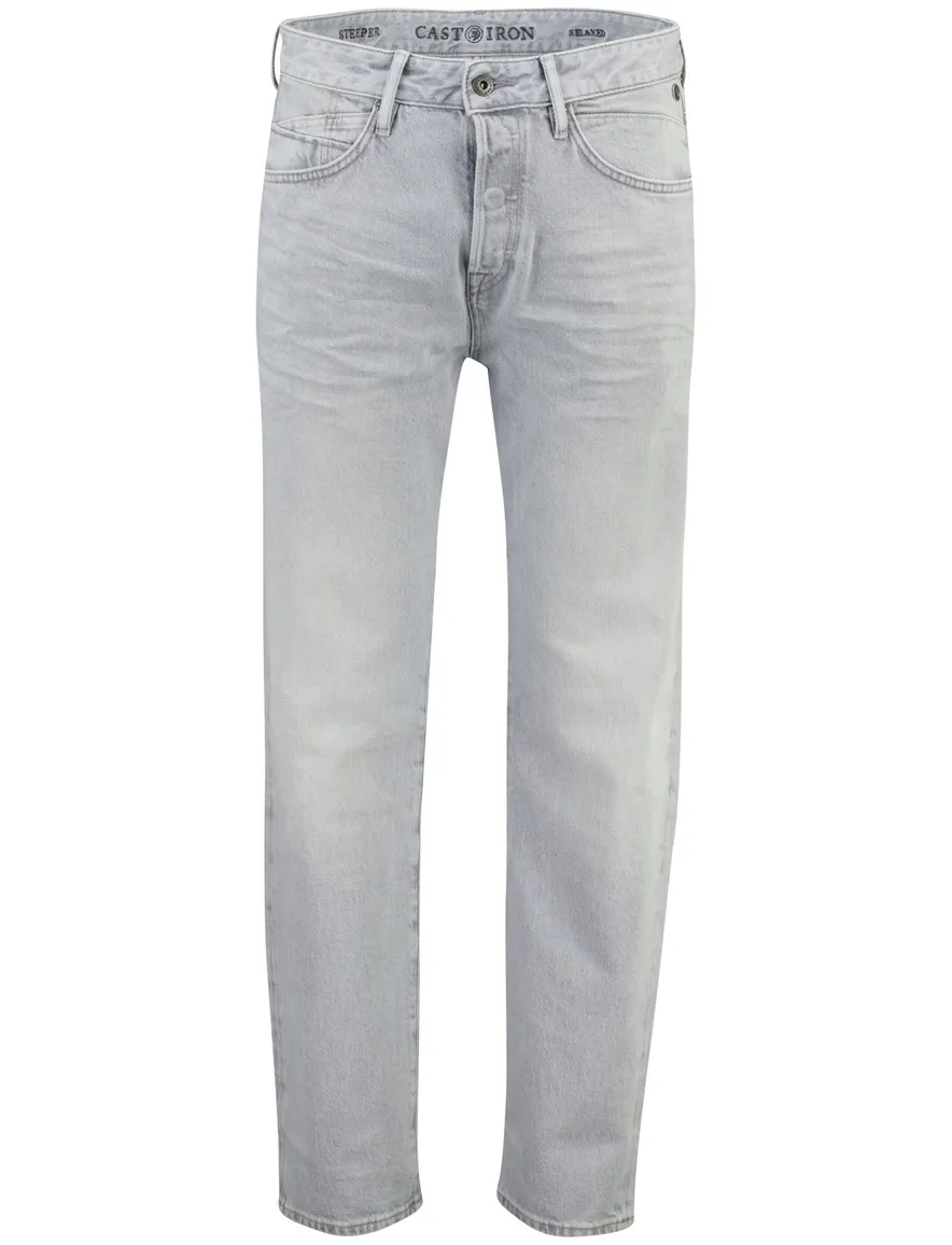 Cast Iron jeans Steeper lichtgrijs katoen