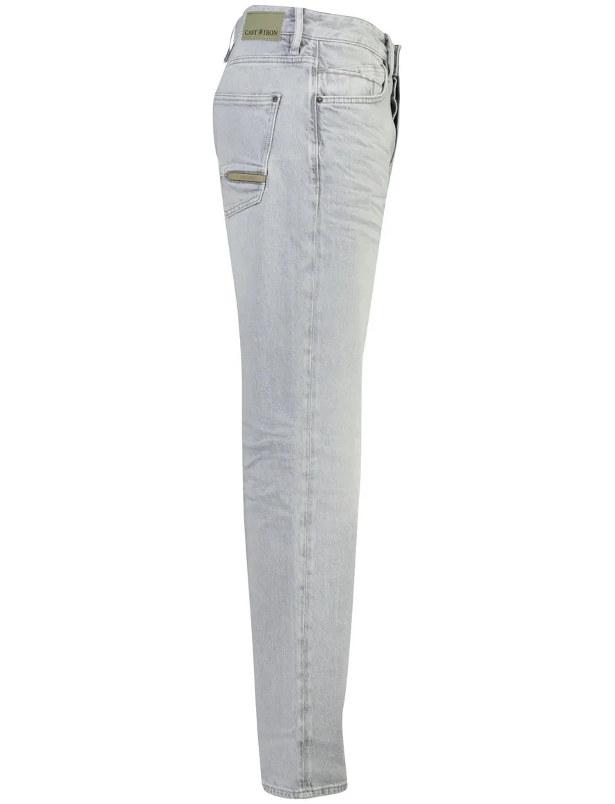 Cast Iron Steeper relaxed fit jeans lichtgrijs