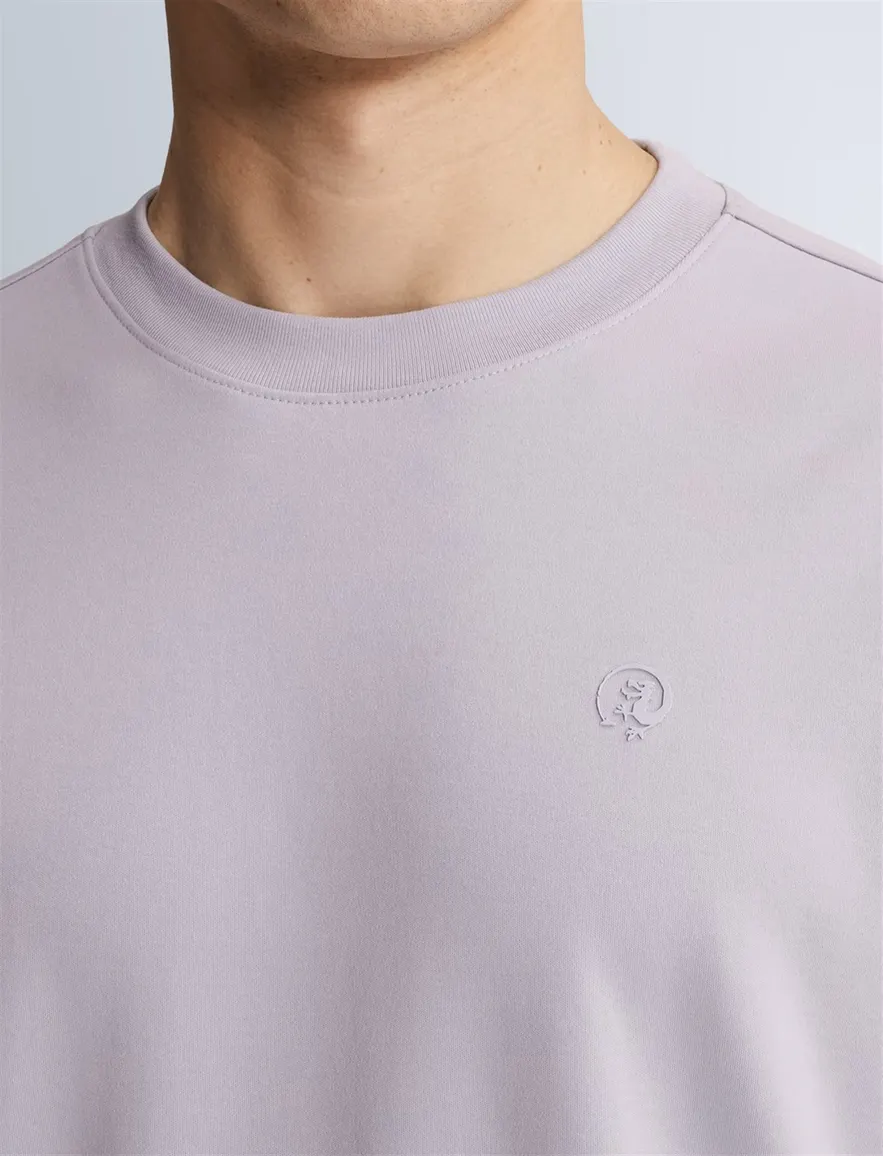 Cast Iron t-shirt paars regular fit