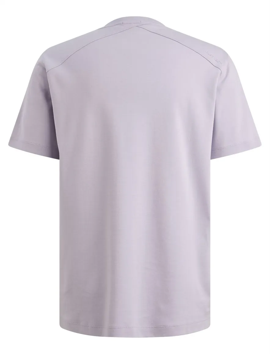Cast Iron t-shirt paars regular fit